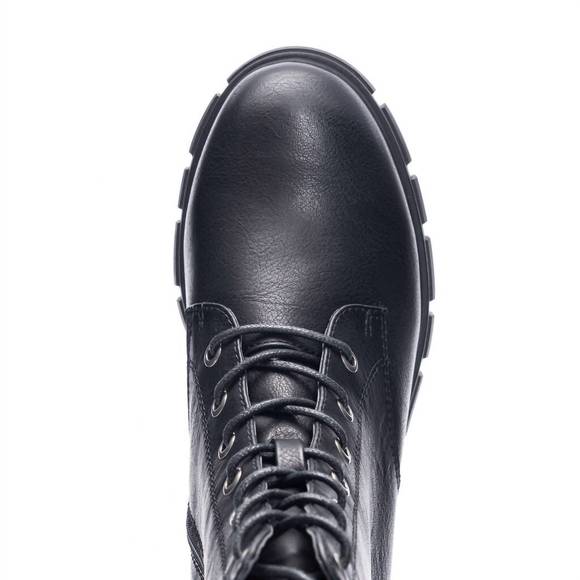 NEW CHINESE LAUNDRY stomp it out combat boots in black - Picture 3 of 4